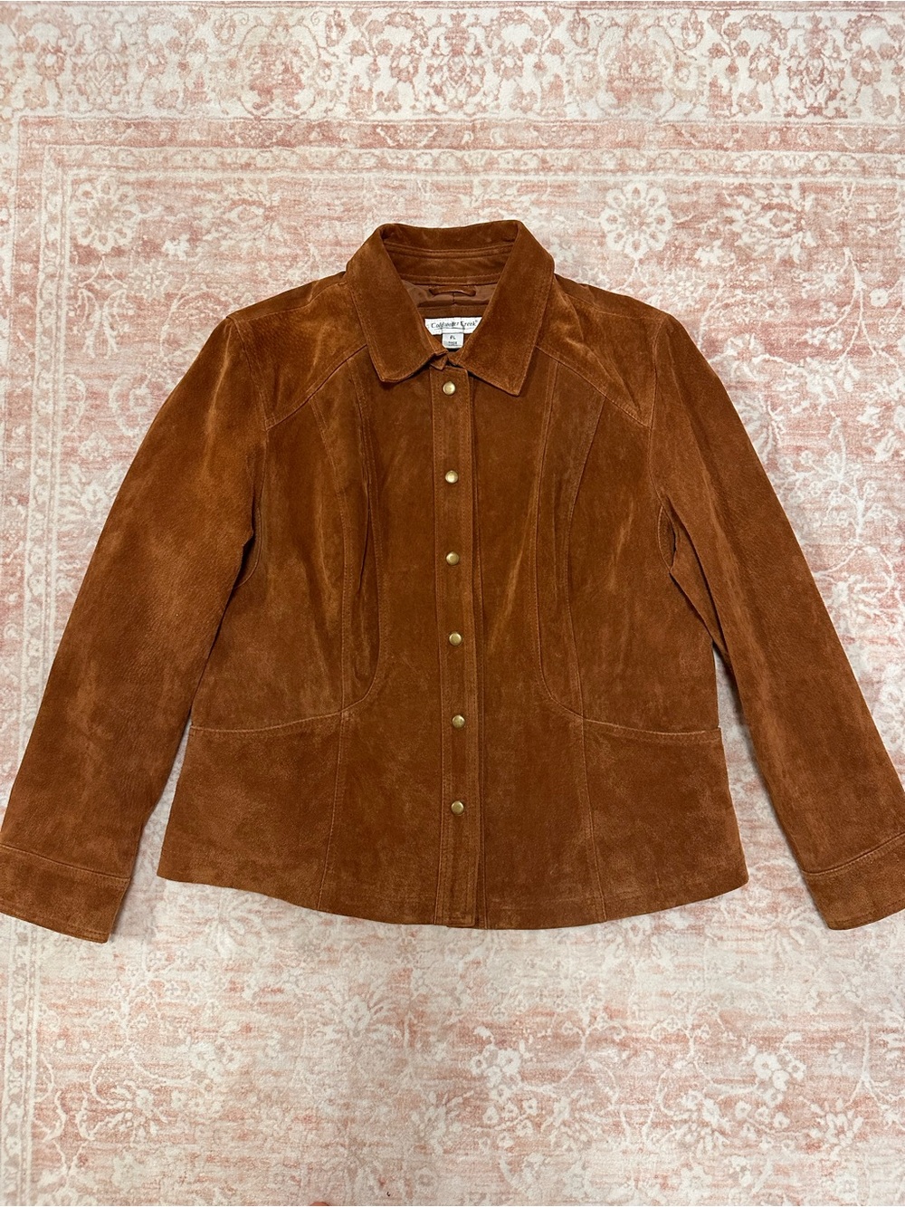 Vintage 🤎 Genuine Suede Leather Jacket - Copper - Picture 8 of 14